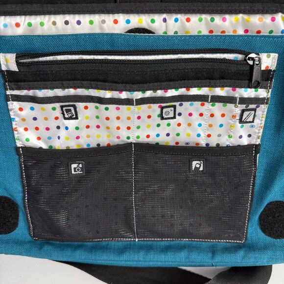 Ogio Midtown Messenger Computer Shoulder Laptop Bag Teal Blue - Picture 5 of 12